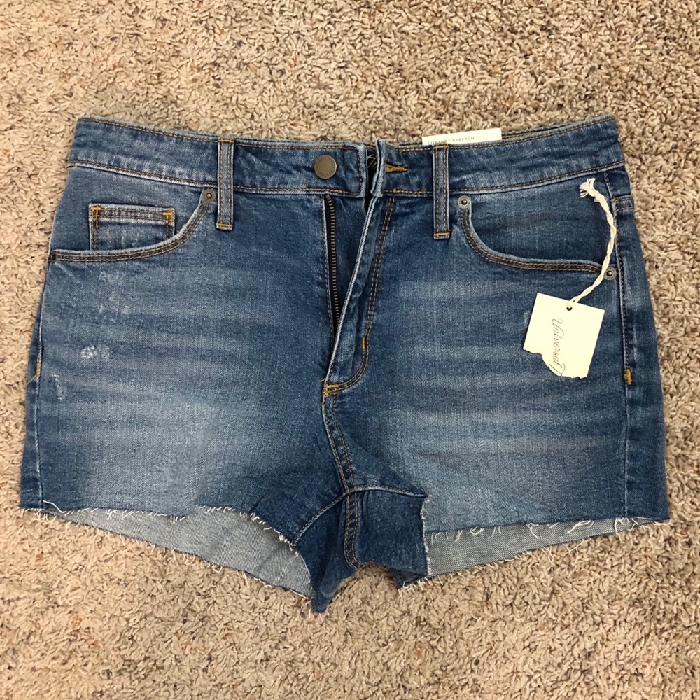 High Rise Shortie Denim Short